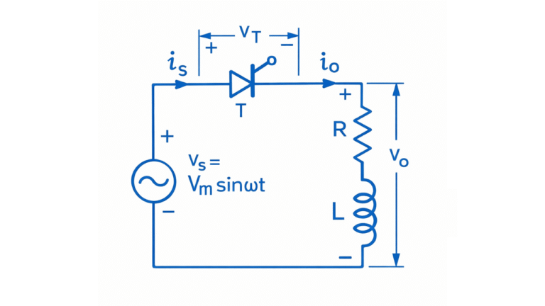 Single Phase Half Wave Controlled Rectifier with RL Load