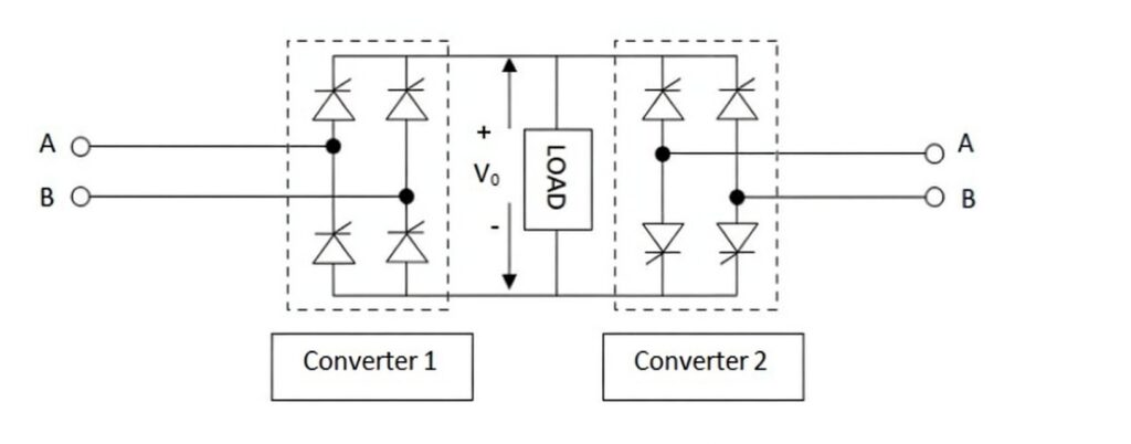 single phase dual converter diagram