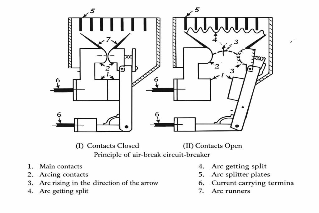 Air break circuit breaker diagram