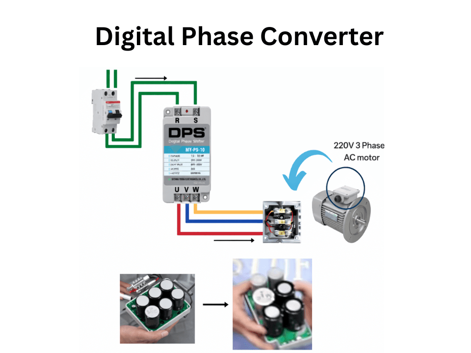 Wiring diagram for digital phase converter