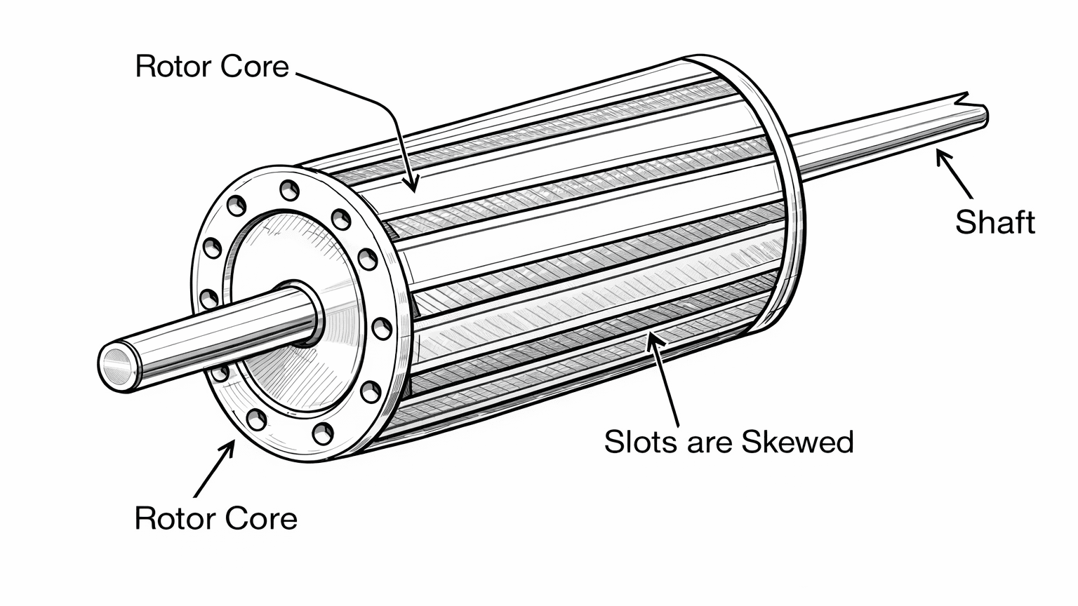 Squirrel Case Rotor