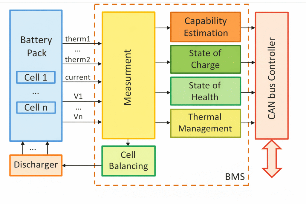 Block diagram of battery management system