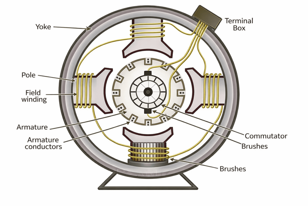 construction of DC Generator