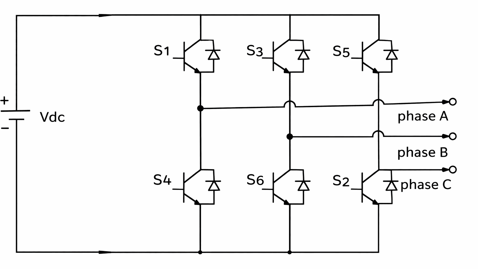 Three Phase VSI using Sine Triangle PWM