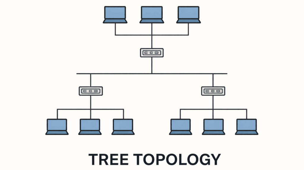 Tree topology network diagram