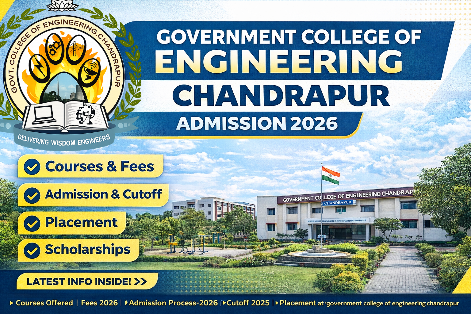 Government College of Engineering Chandrapur: Fees, Admission 2026, Courses, Cutoff, Ranking, Placement